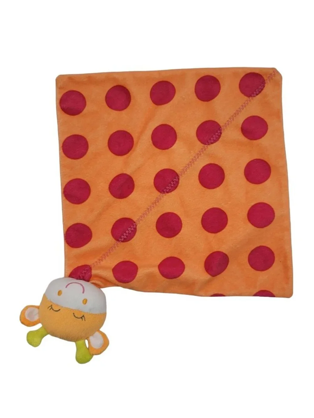 Carter's Giraffe Pink Dots Lovey Plush Orange 12